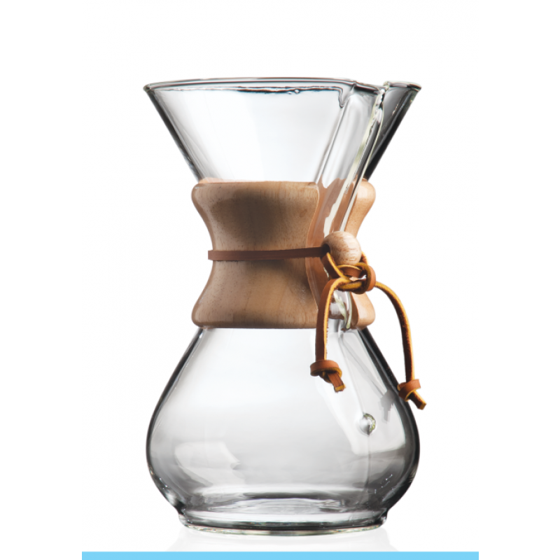 CHEMEX Six Cup Classic Series G - إناء كمكس 6 اكواب بمقبض خشبي - EQUAL Coffee Hub
