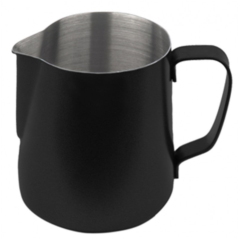 JoeFrex Colored Milk Pitcher black 350ml -   إناء تبخير الحليب 350مل الملوّن من جوفركس اسود - EQUAL Coffee Hub