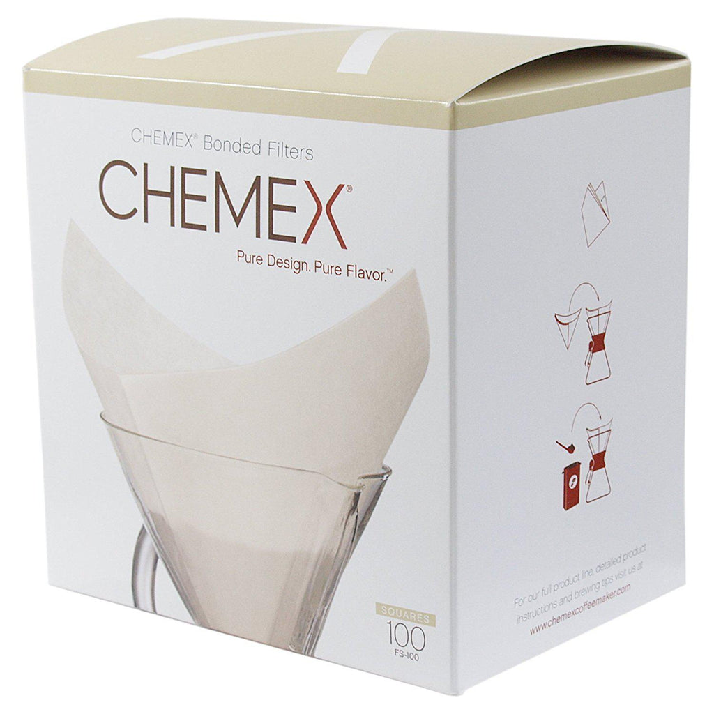 Chemex Bonded Square Filters - فلتر كمكس أبيض مربّع - EQUAL Coffee Hub